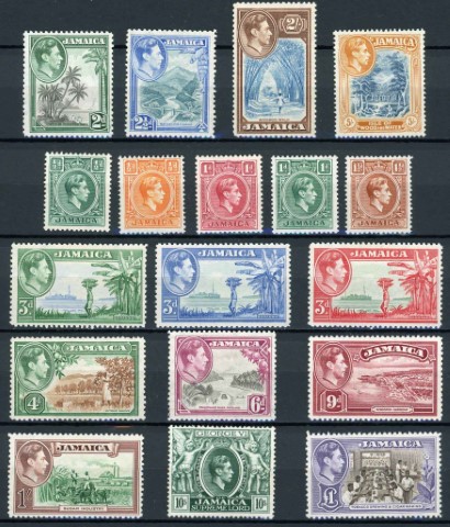 Jamaica 1938-1952 SG.121-133a M/M