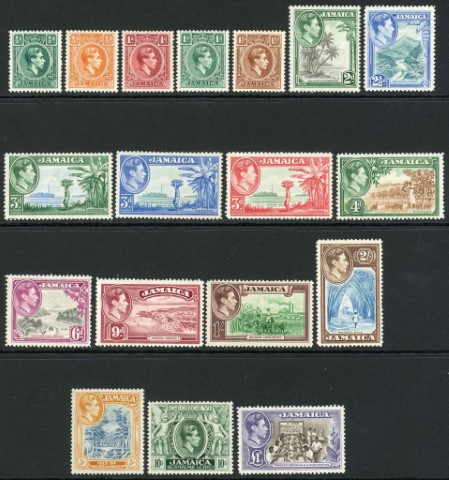 Jamaica 1938-52 SG.121-133a M/M (10)