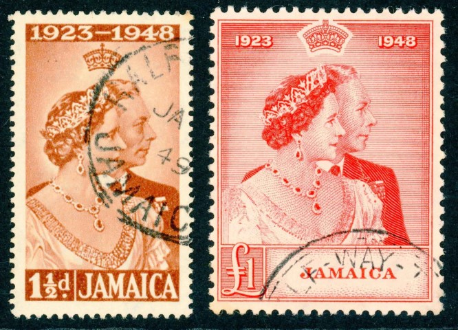 Jamaica 1948 SG.143-144 F/U