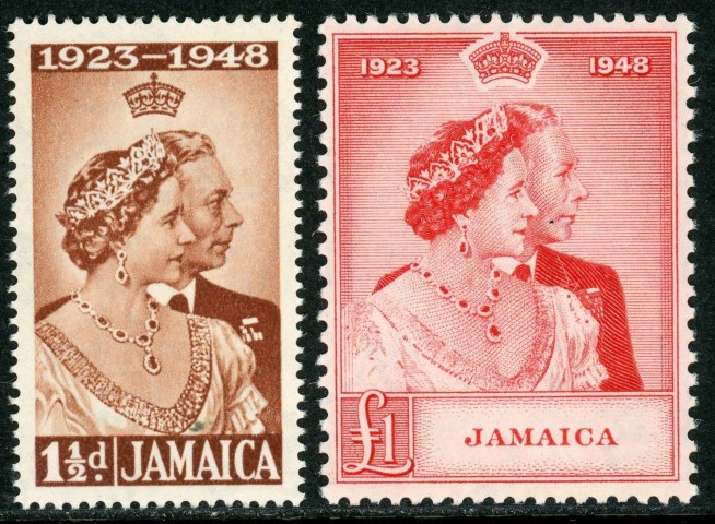 Jamaica 1948 SG.143-144 U/M