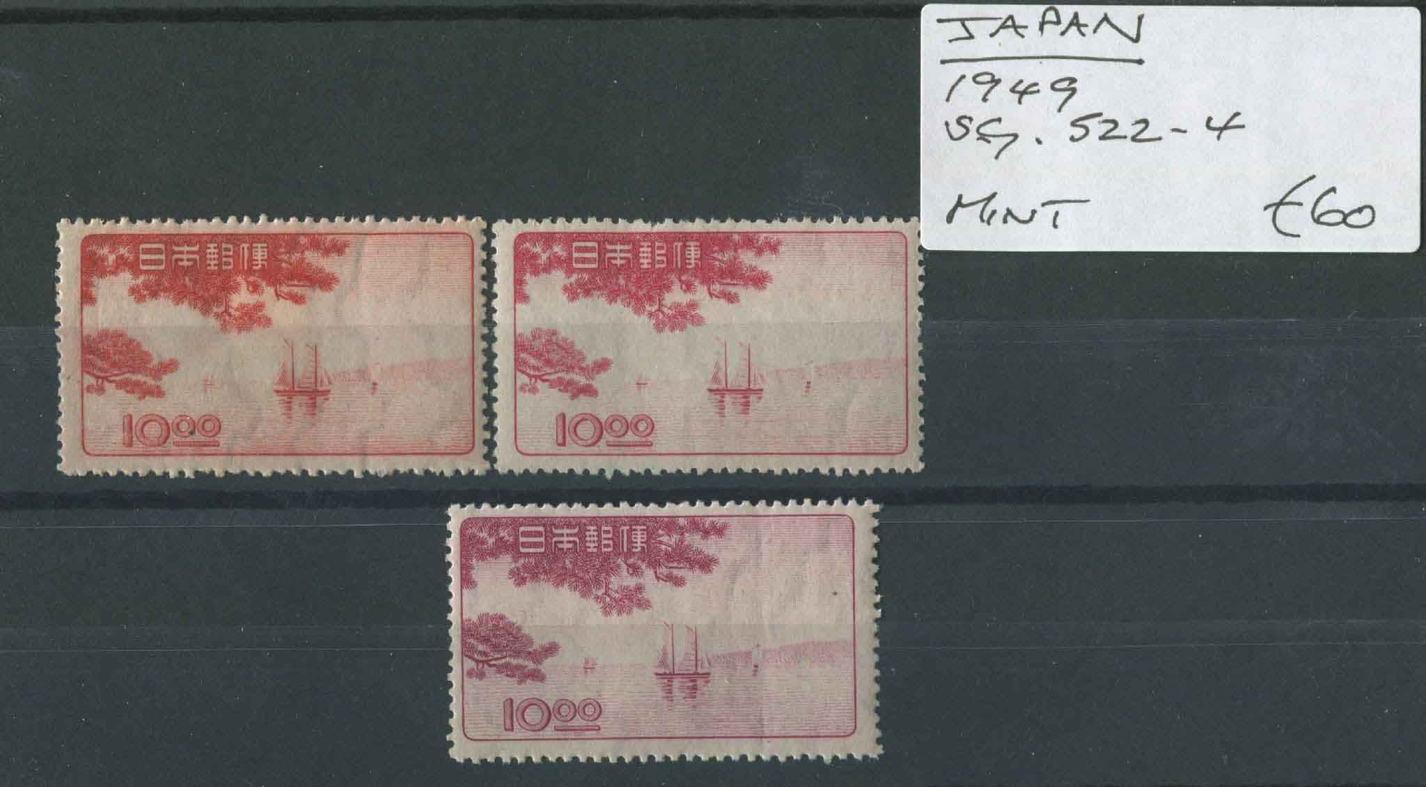 Japan 1949 SG.522-4 Mint (Lot 2)