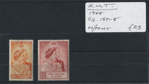 K.U.T. 1948 SG.157 & 158 M/M