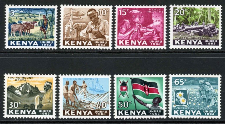 Kenya 1963 SG.1-14 U/M