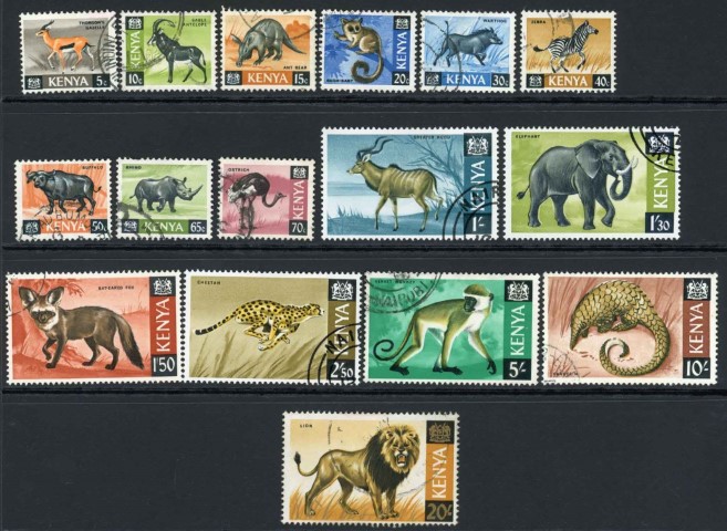 Kenya 1966-71 SG.20-35 F/U