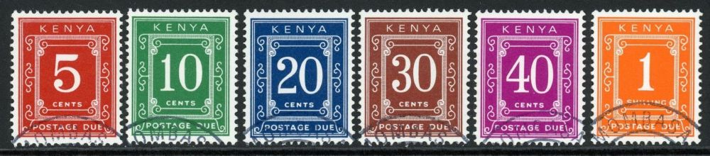 Kenya 1973 SG.D29-D34 F/U