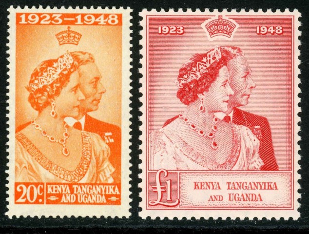 Kenya, Uganda & Tanganyika 1948 SG.157-158 M/M