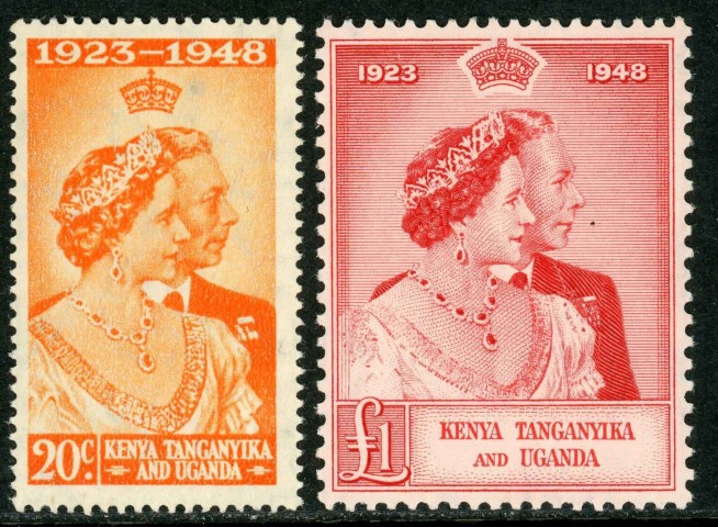 Kenya, Uganda & Tanganyika 1948 SG.157-158 U/M