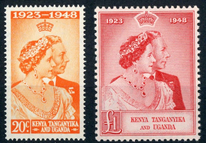 Kenya, Uganda & Tanganyika 1948 SG.157-158 U/M