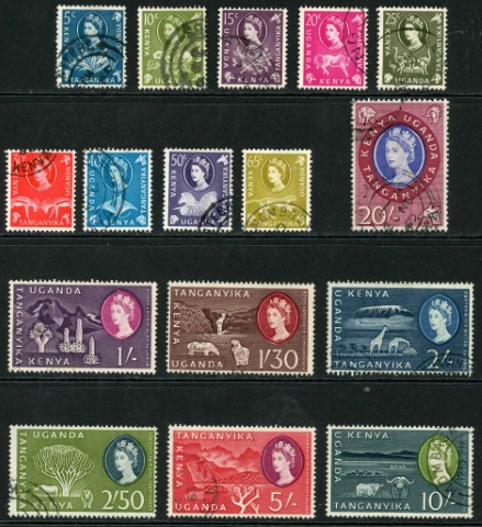 Kenya, Uganda & Tanganyika 1960-62 SG.183-198 F/U