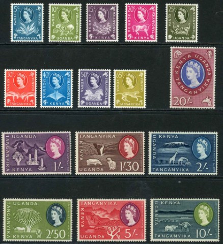 Kenya, Uganda & Tanganyika 1960-62 SG.183-198 L/M/M