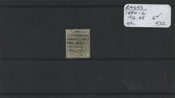 Lagos 1884-6 SG.25 F/U