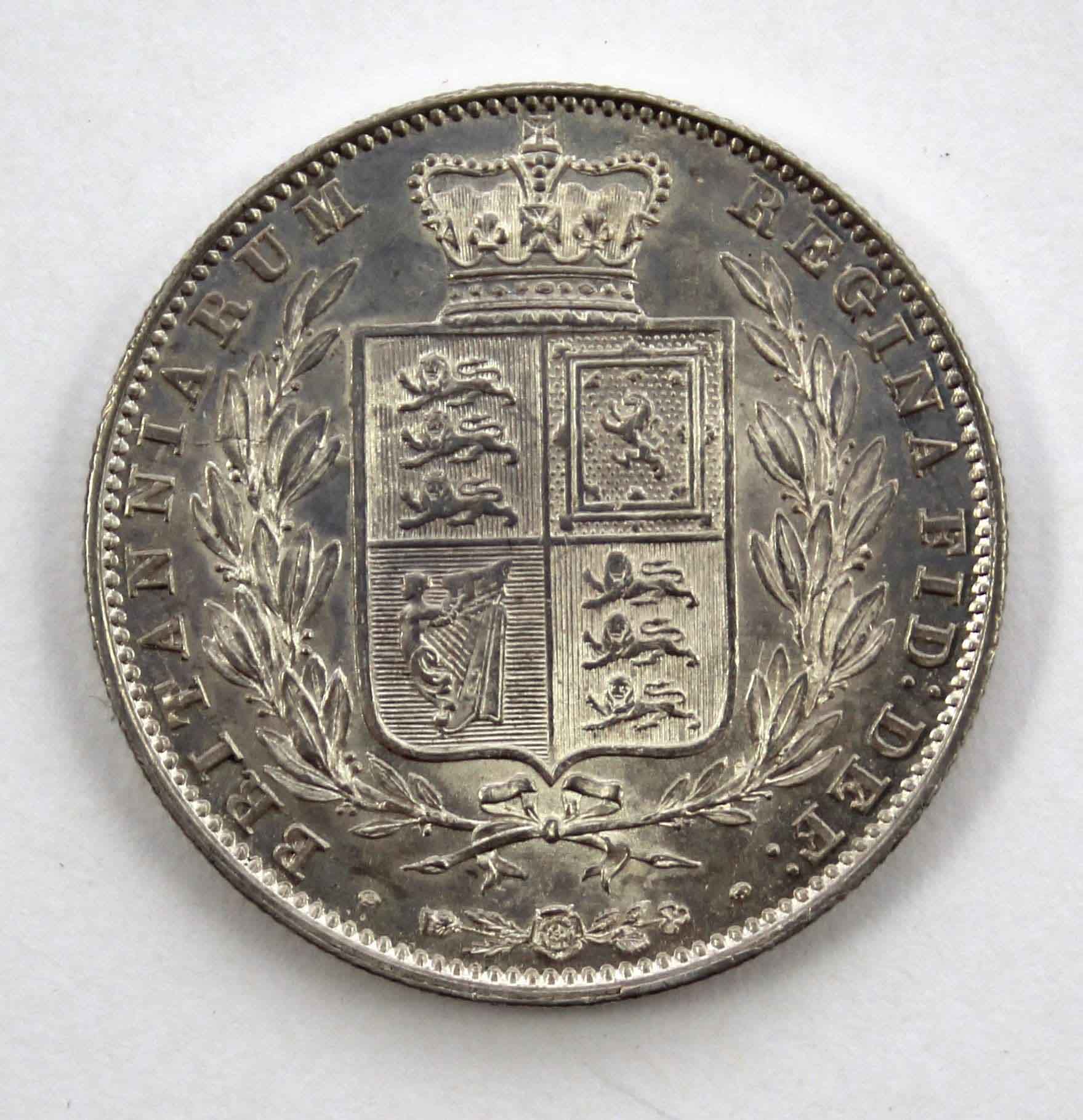 1844 Victoria Half-Crown