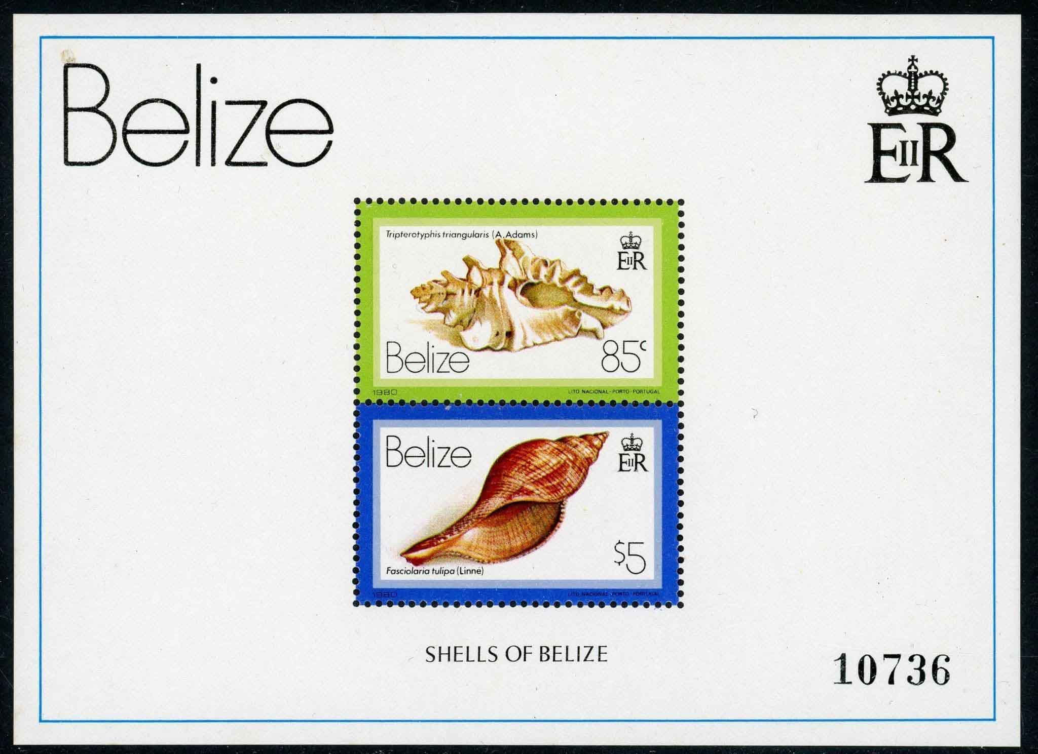 Belize 1980 SG.MS549 U/M (2 sheets)