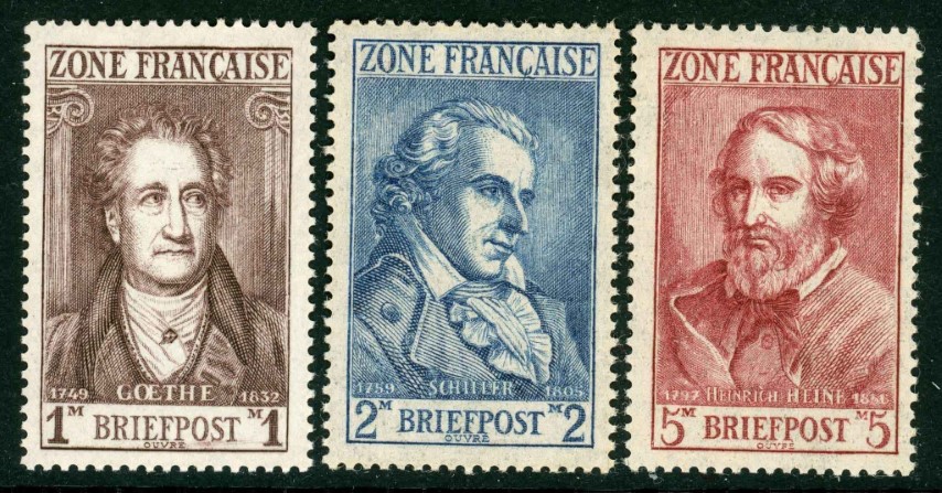 Germany / Allied Occupation / French Zone / General Issue 1945-46 SG.F1-F13 M/M