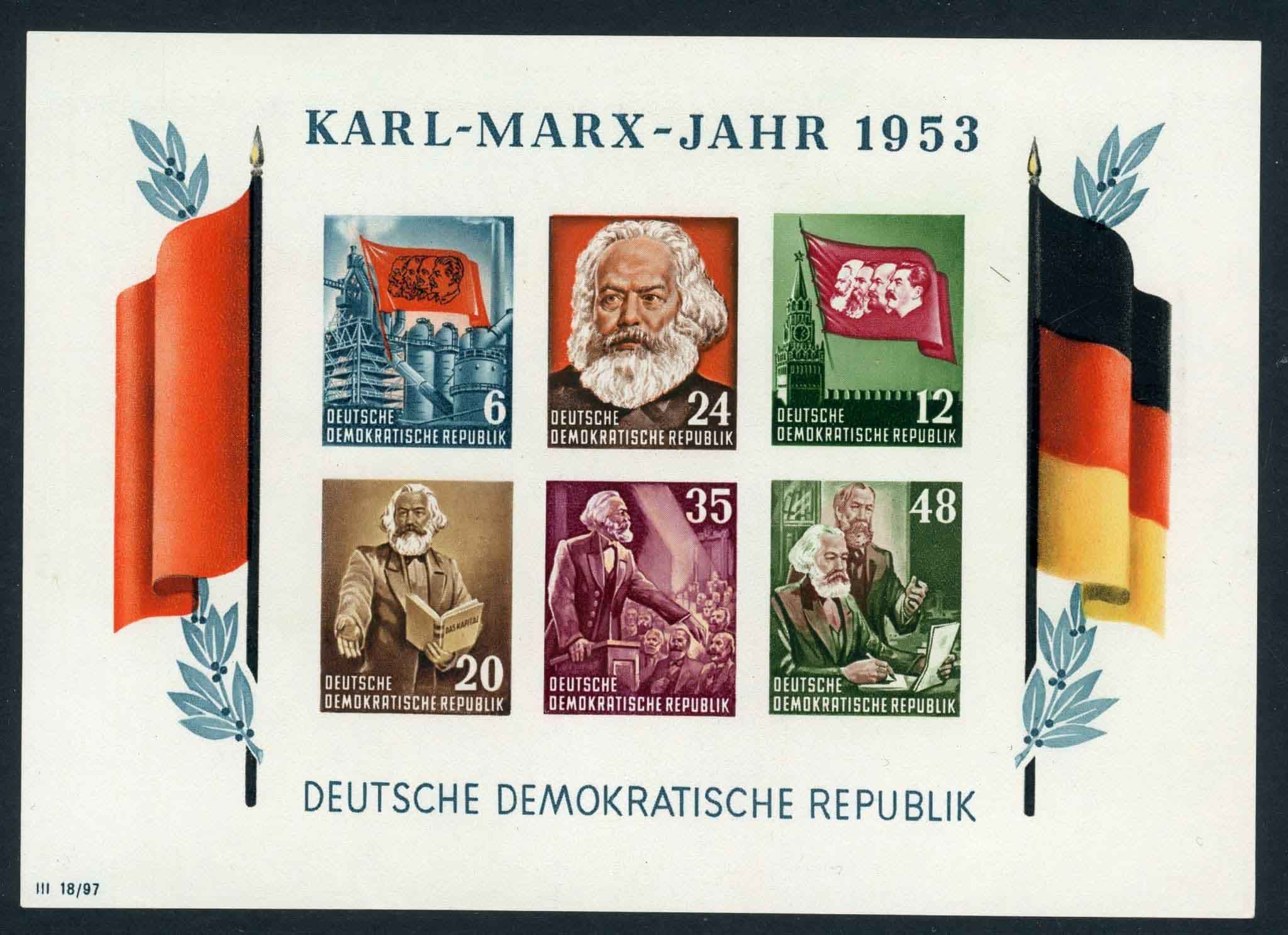 Germany / East 1953 SG.MSE111c U/M (2 sheets)