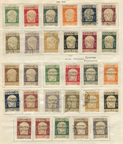 Hungary Overprint Fiume 1918-1924c Collection, Mixed Conditions