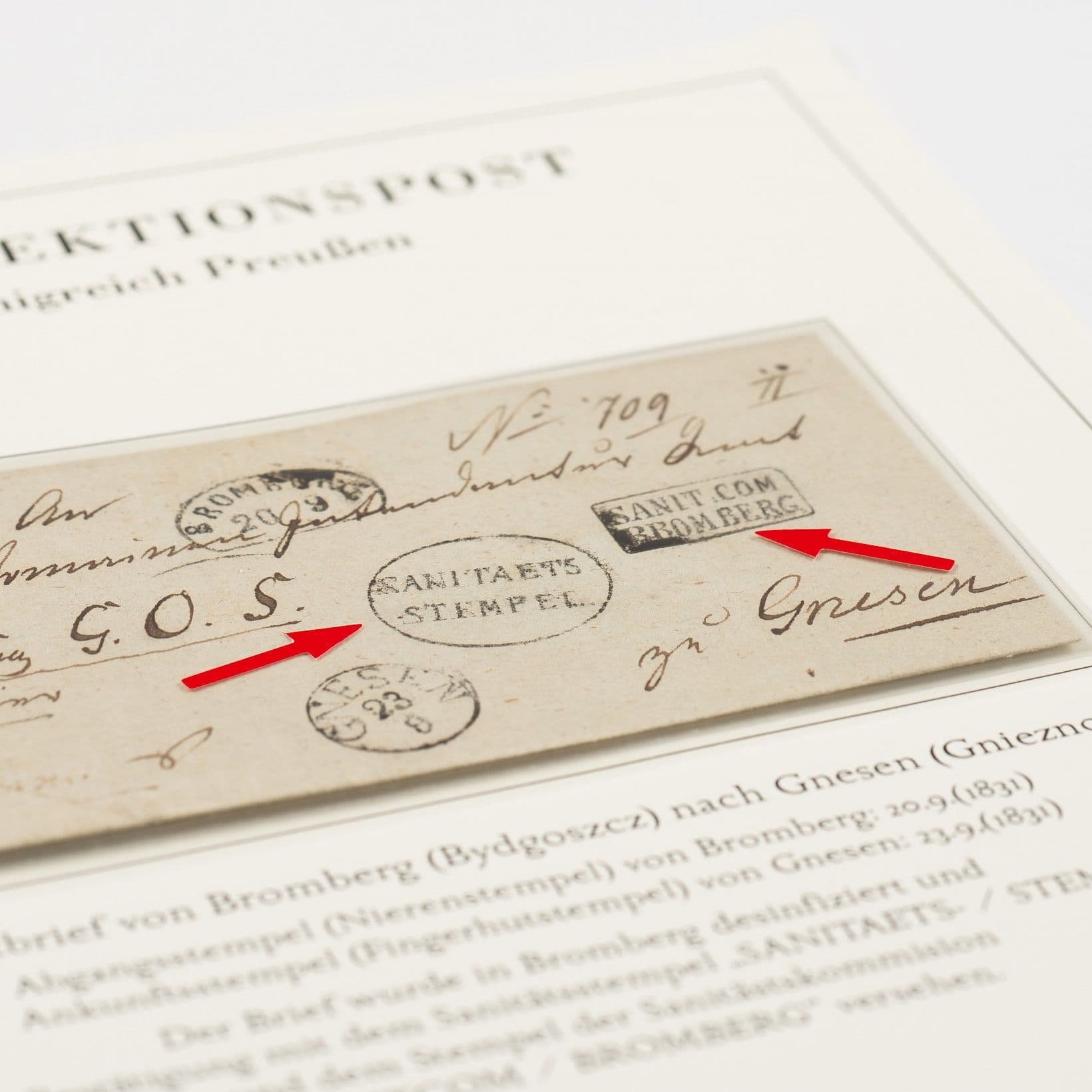 Identification labels 'Arrow, dot, circle'