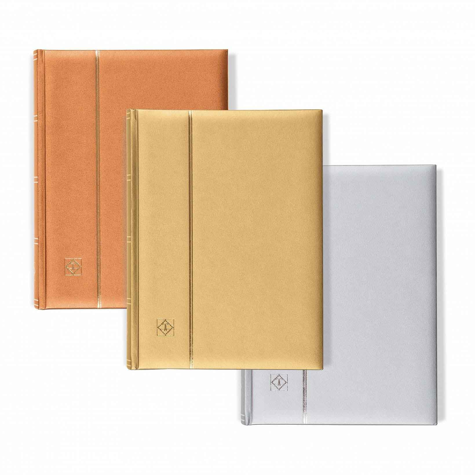 METALLIC Edition Stockbook Comfort, Din A4, 64 Page, Padded Cover