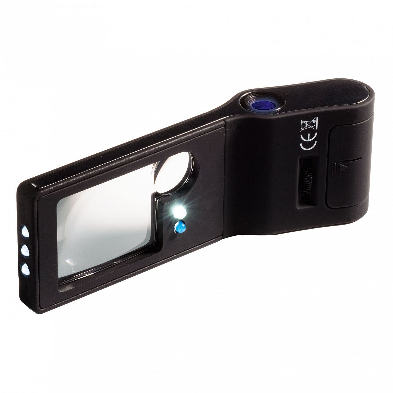 Pocket Magnifier ''6 In 1'', 15x Magnification , With LED