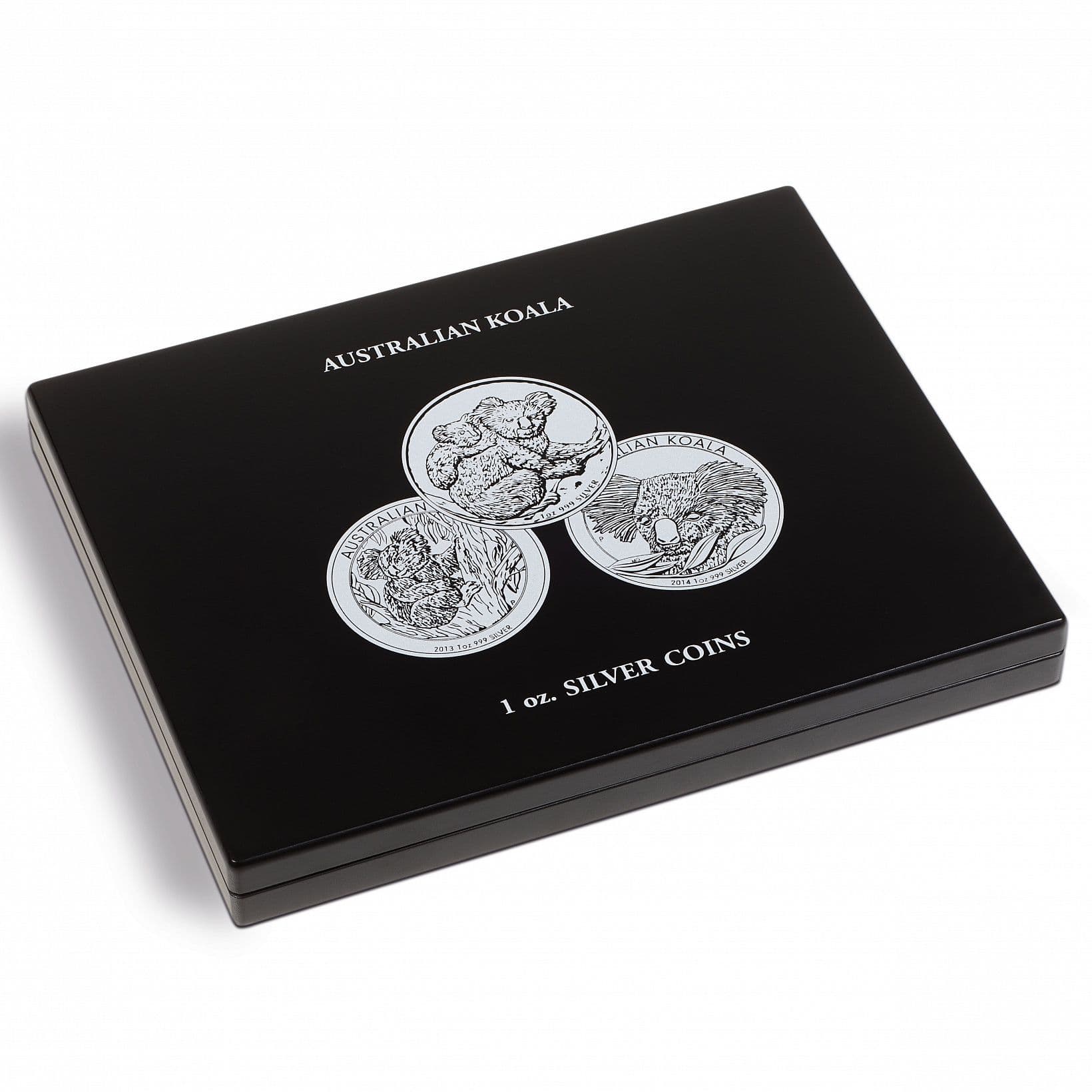 Presentation Case For 20 Silver Koala Coins In Capsules, Black