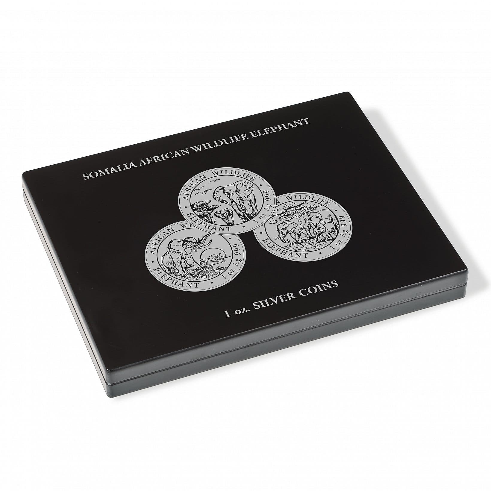 Presentation Case For 20 Somalia Elephant Silver Coins (1 Oz.) In Capsules