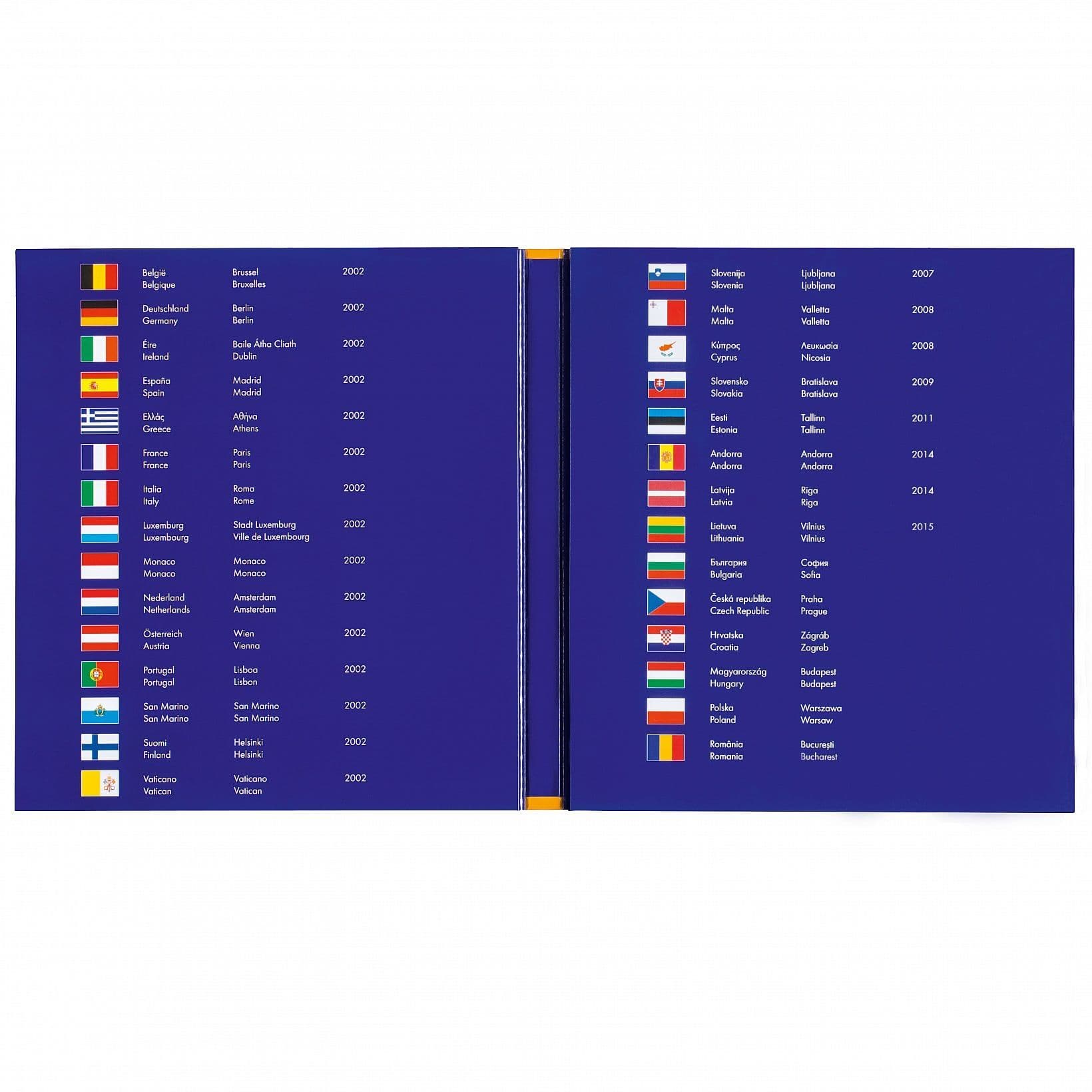 Presso Euro Coin Collection Coin Album, For 26 Complete Euro Coin Sets