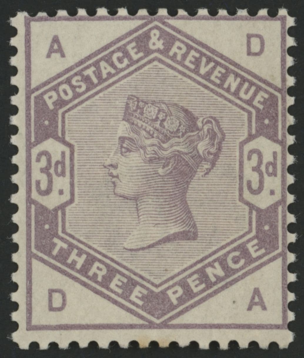 SG191 1883-84 3d Lilac, DA, fine U/M.