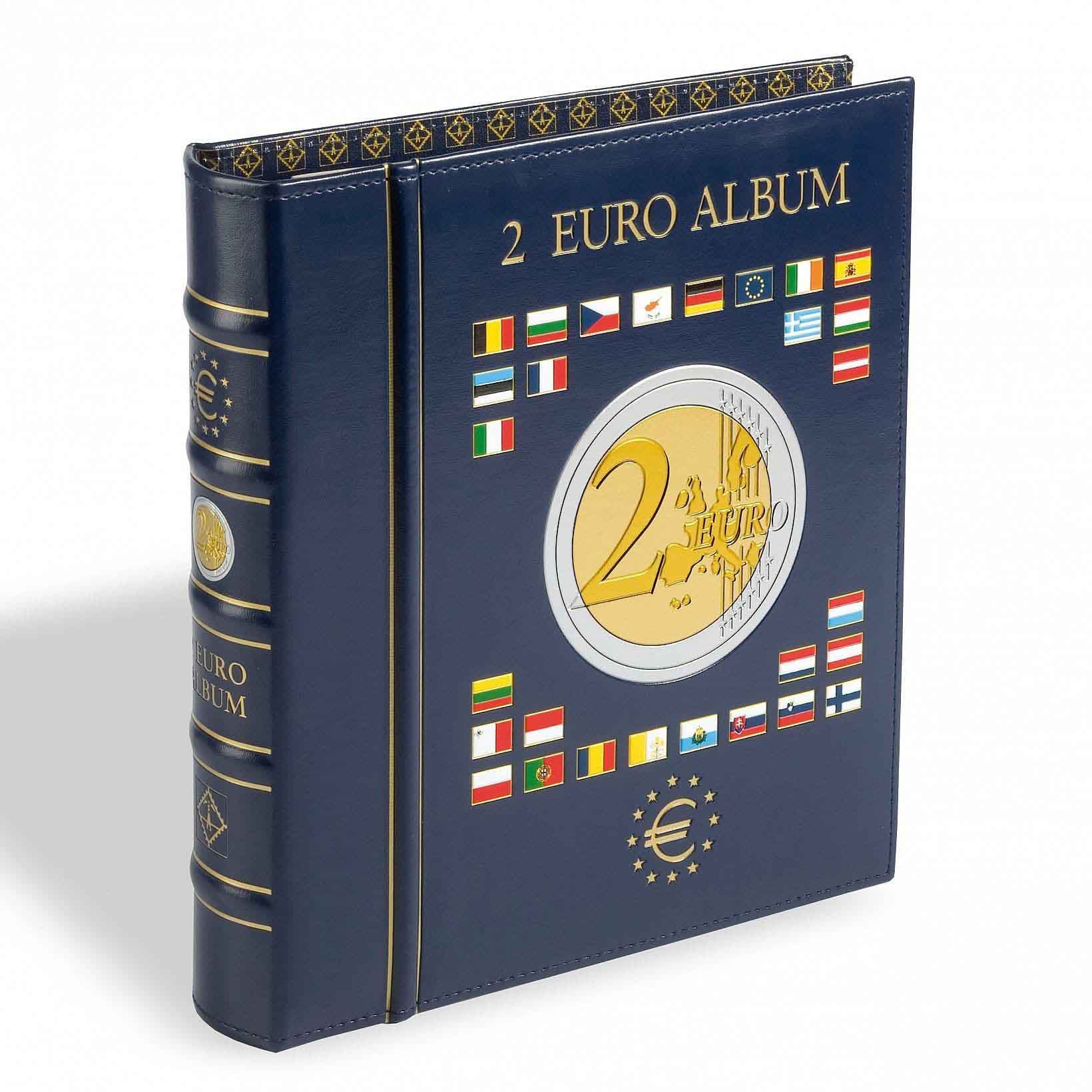 VISTA '2-Euro' Coin Album (with 4 Sheets), Incl. Slipcase