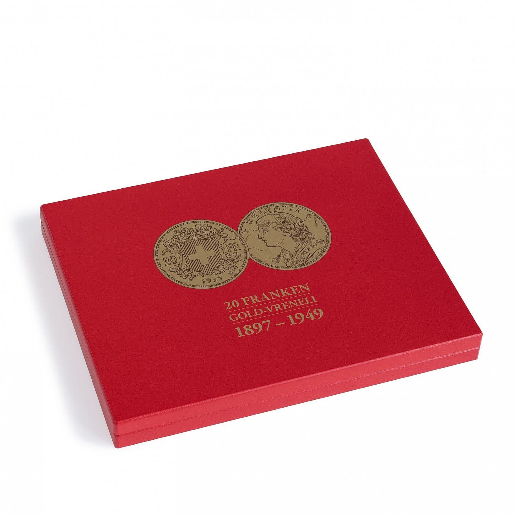 VOLTERRA presentation case Vreneli 20 Sfr. gold coins