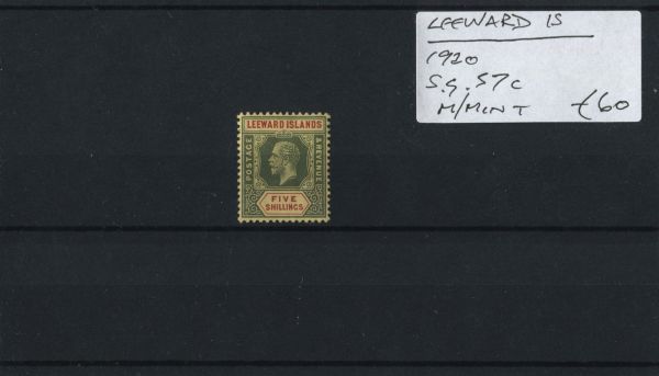 Leeward Is. 1920 SG.57c M/M