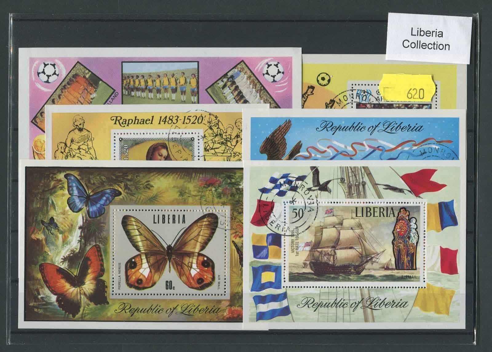 Liberia 55 Stamps (10 sets 6m/s) (620)