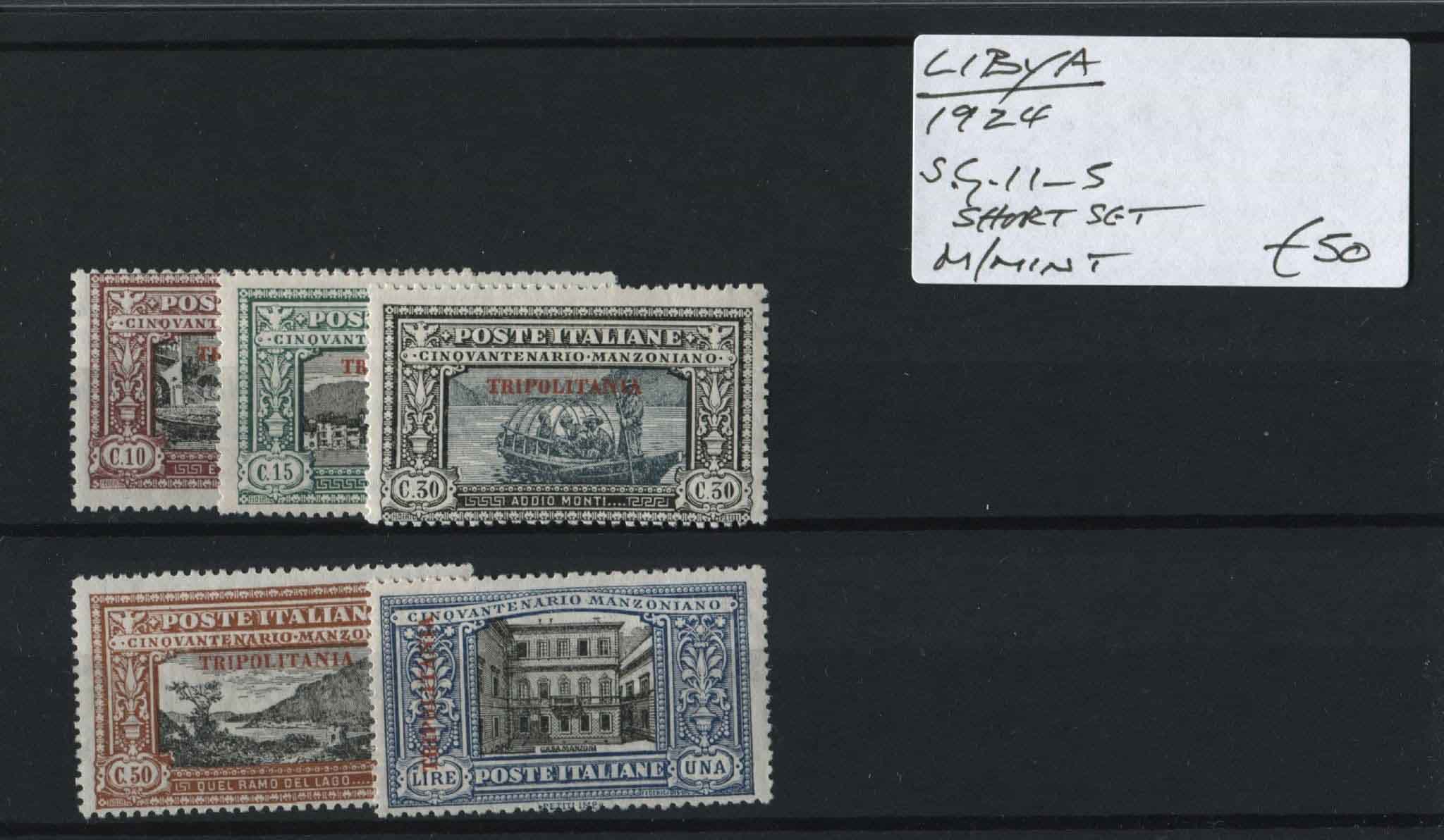 Libya 1924 SG.11-5 M/M