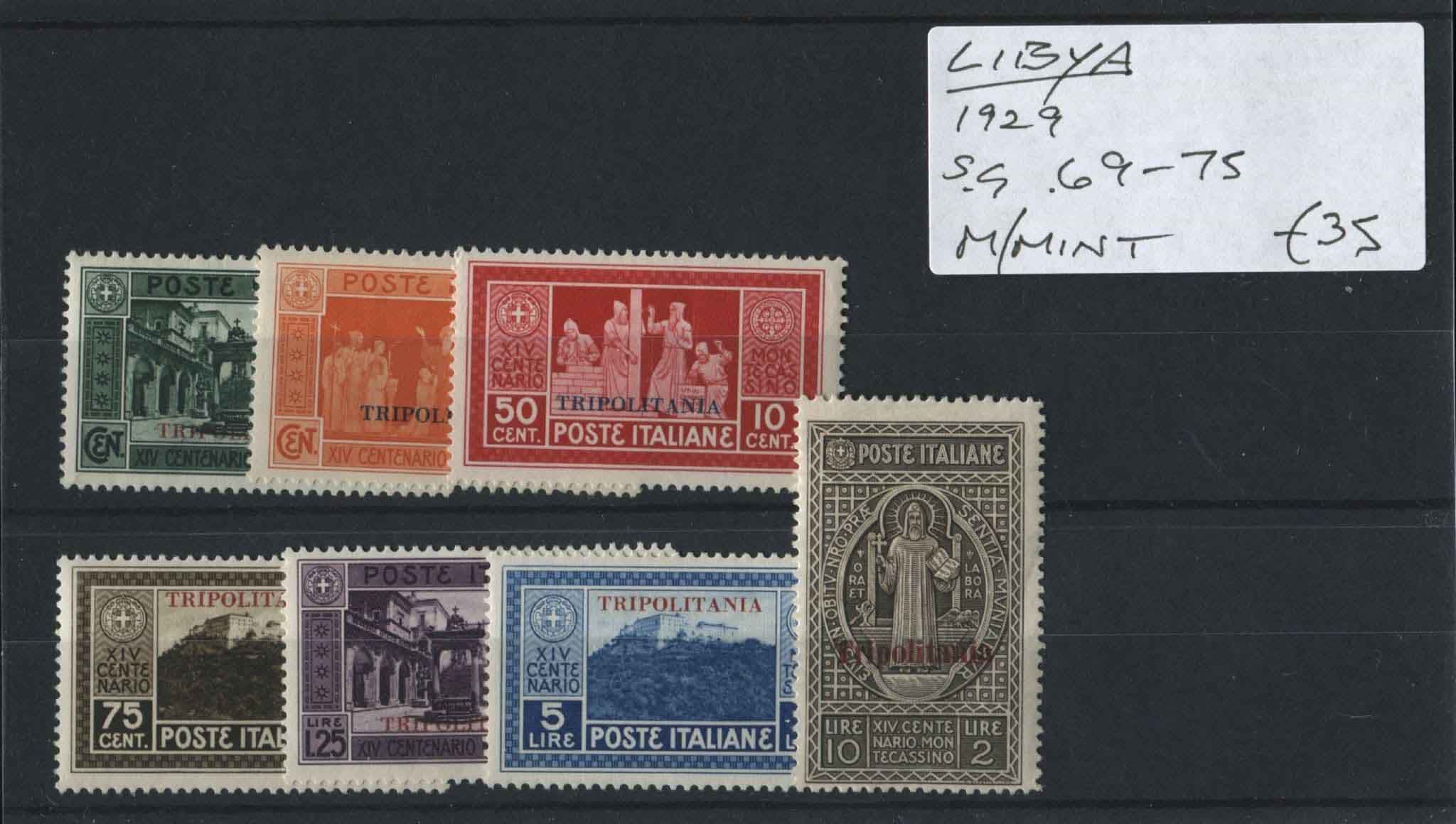 Libya 1929 SG.69-75 M/M