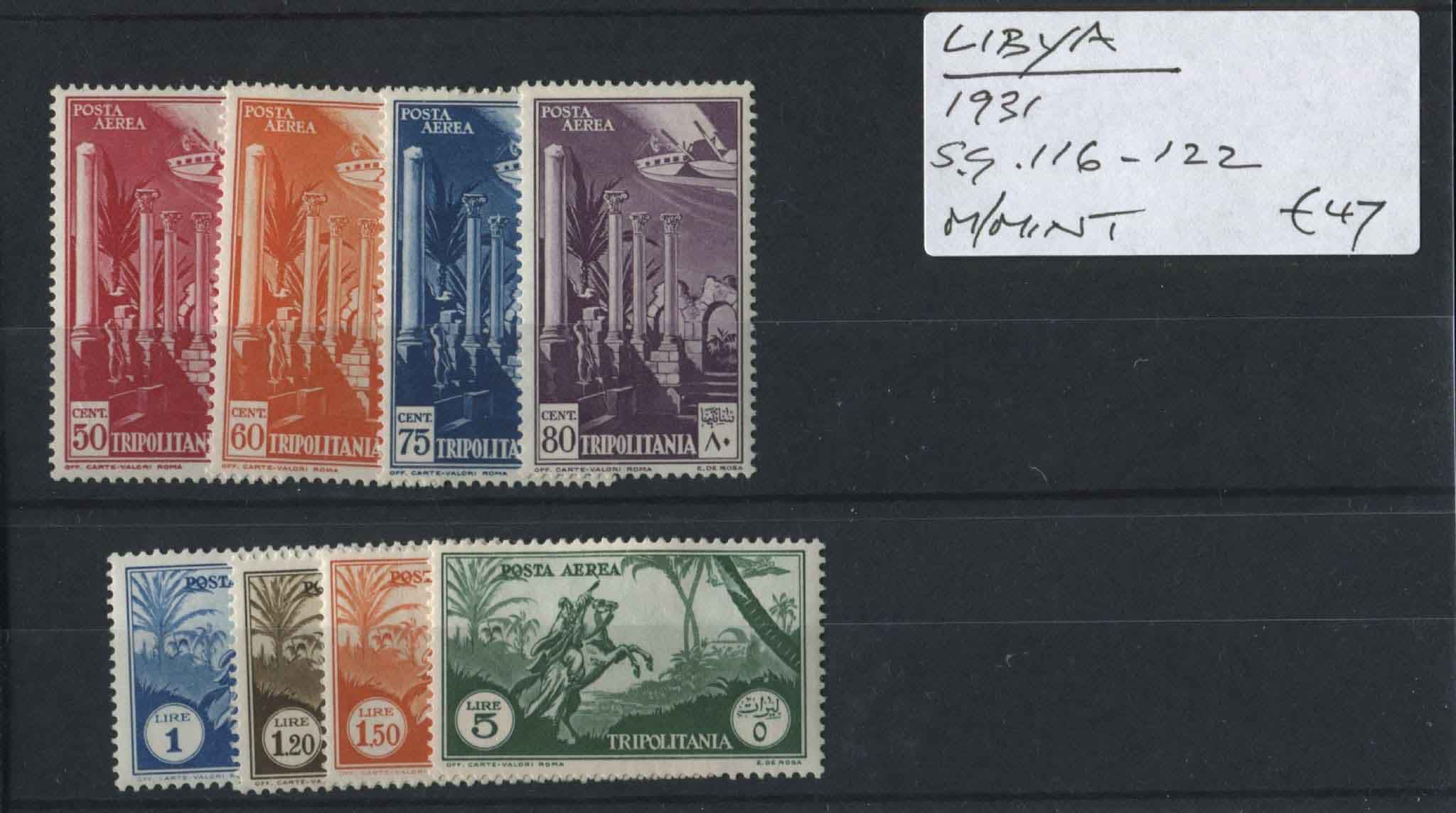 Libya 1931 SG.116-122 M/M