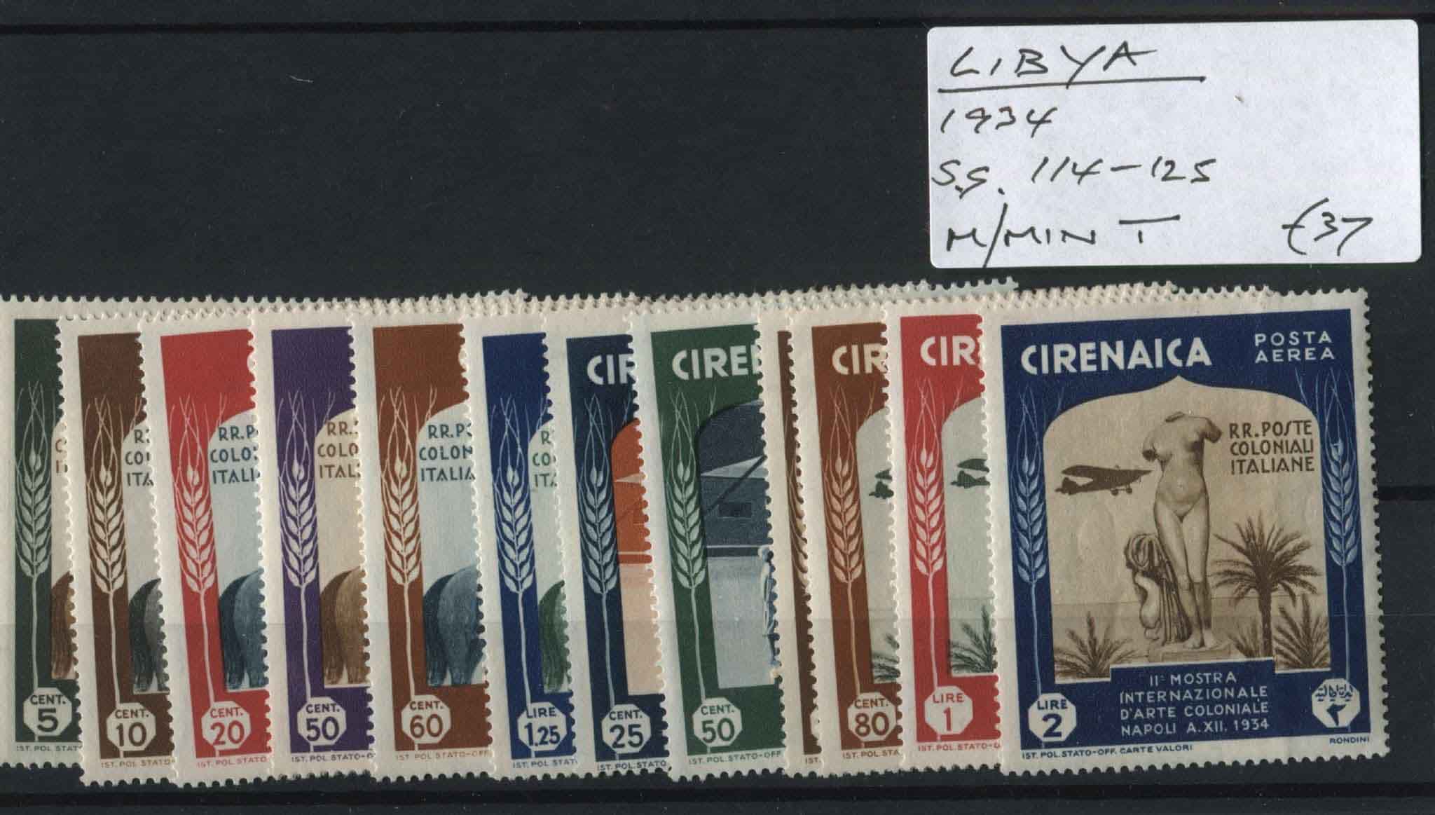 Libya 1934 SG.114-125 M/M