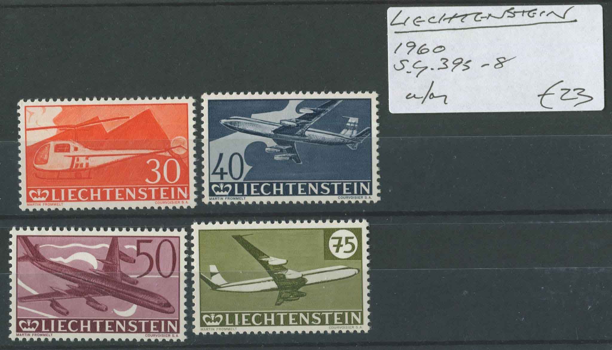 Liechenstein 1960 SG.385-8 U/M