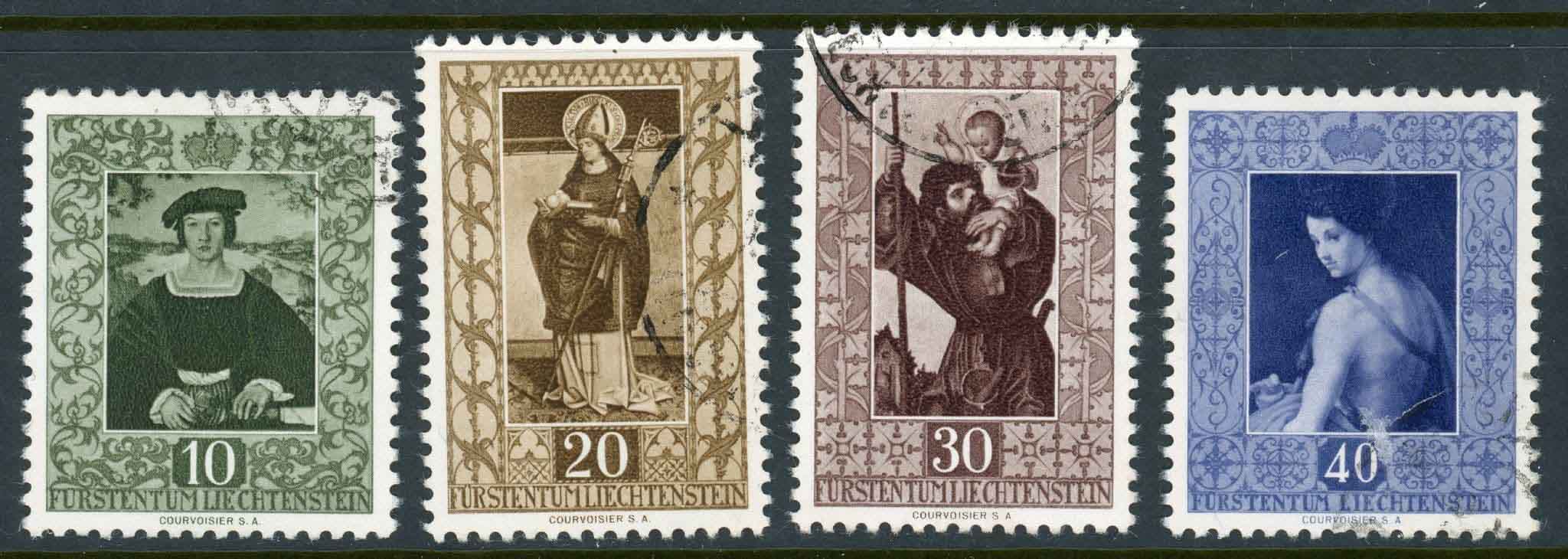 Liechtenstein 1953 SG.309-312 F/U