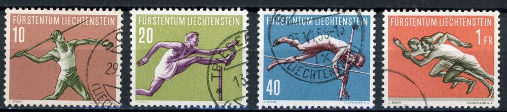 Liechtenstein 1956 SG.340-343 F/U