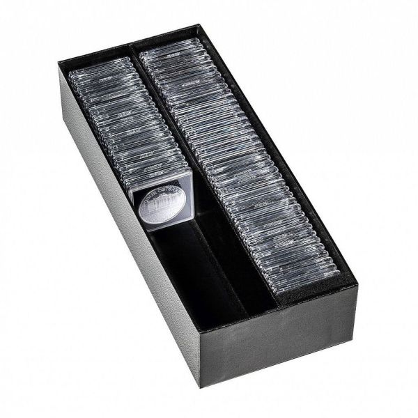 LOGIK Archive Box For Quadrum Capsules And Coin Holders, Black