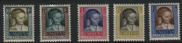 Luxembourg 1930 SG.290-294 U/M