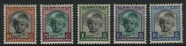 Luxembourg 1931 SG.302-306 M/M