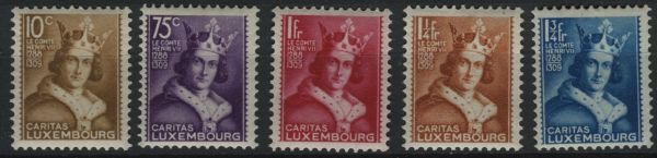 Luxembourg 1933 SG.312-316 U/M