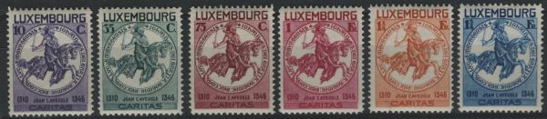 Luxembourg 1934 SG.318-323 U/M