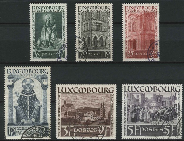 Luxembourg 1938 SG.366-371 F/U