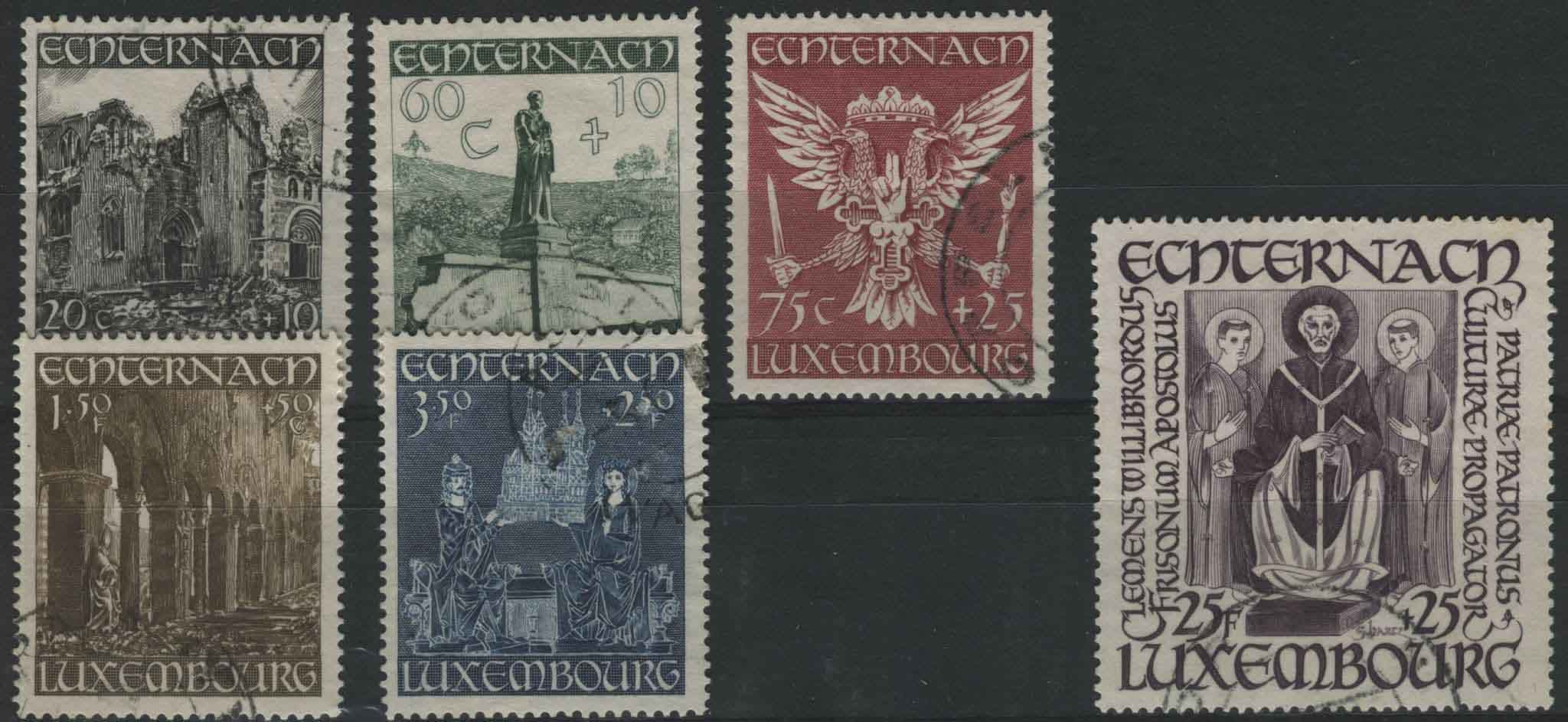 Luxembourg 1947 SG.492-497 F/U