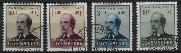 Luxembourg 1947 SG.502-505 F/U