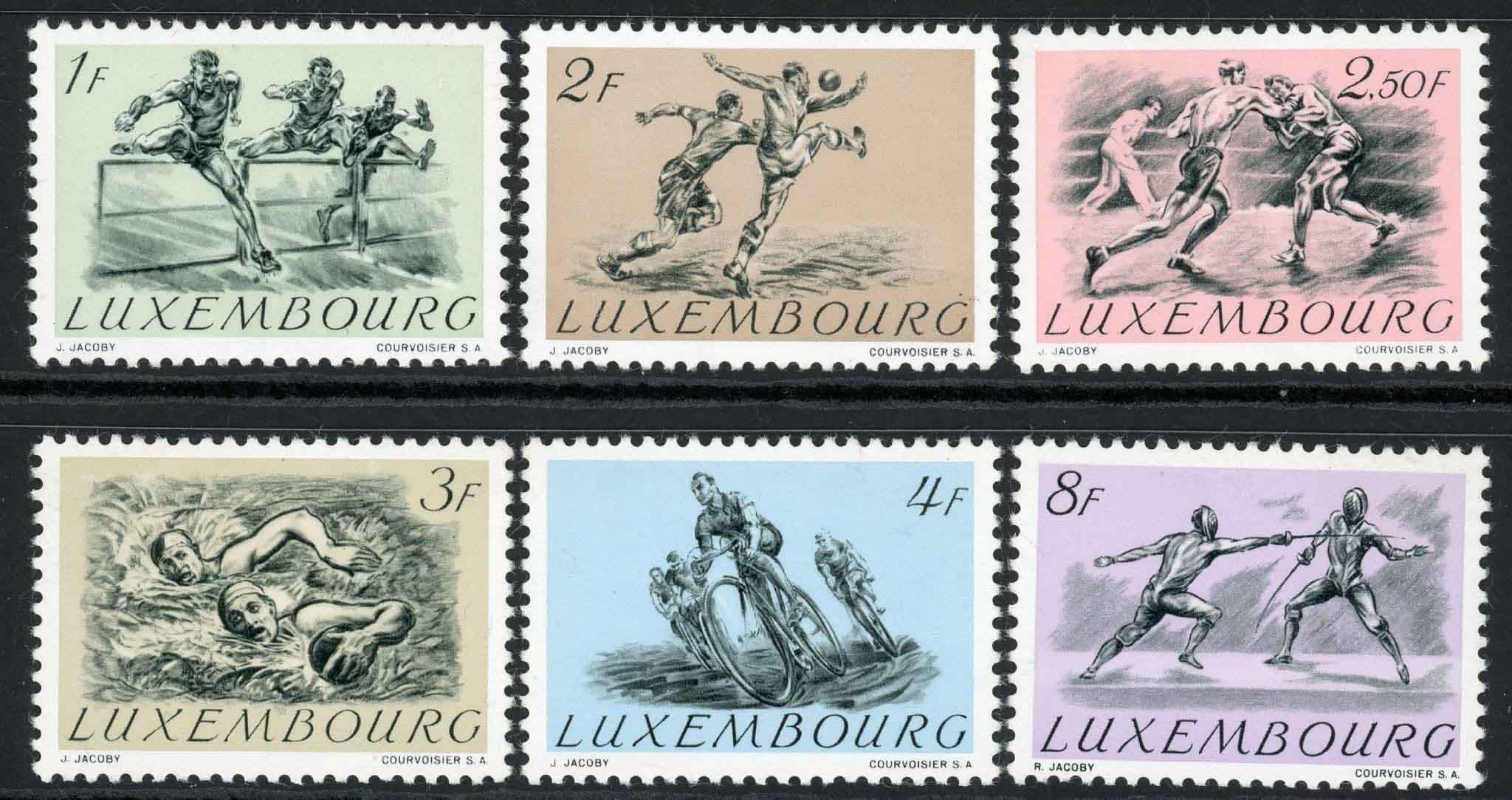 Luxembourg 1952 SG.553-558 U/M