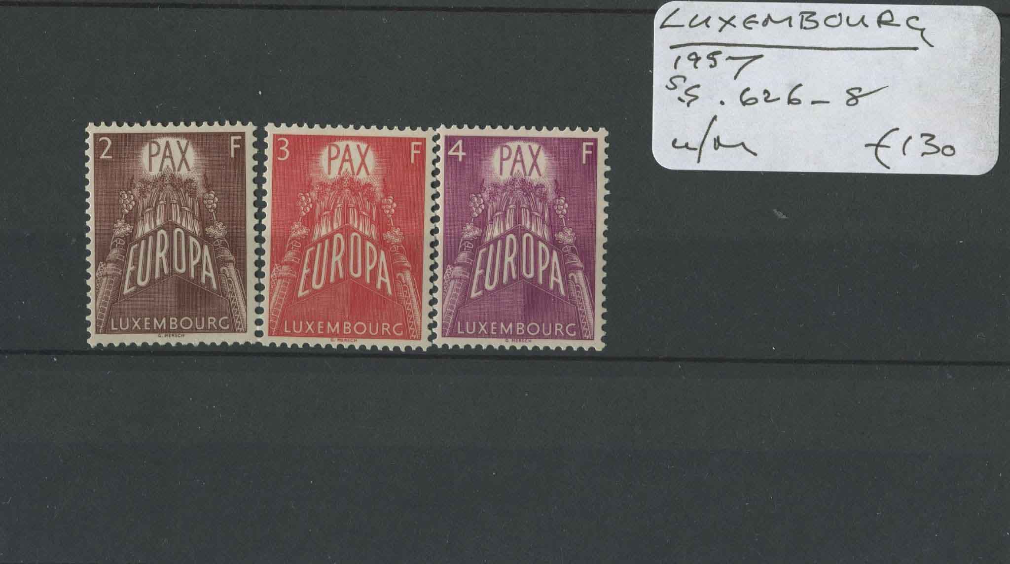 Luxembourg 1957 SG.626-8 U/M