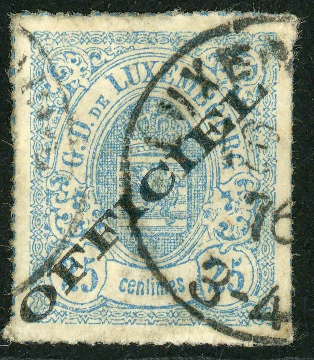 Luxembourg / Official 1875-80 SG.O84 F/U