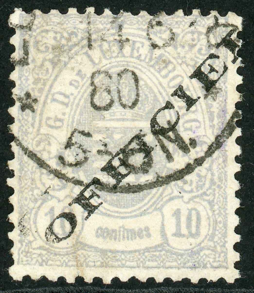 Luxembourg / Official 1875-80 SG.O93b F/U